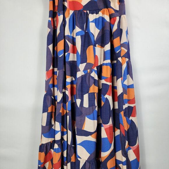 Nine West Multicolor Abstract Maxi Dress - Picture 4 of 9